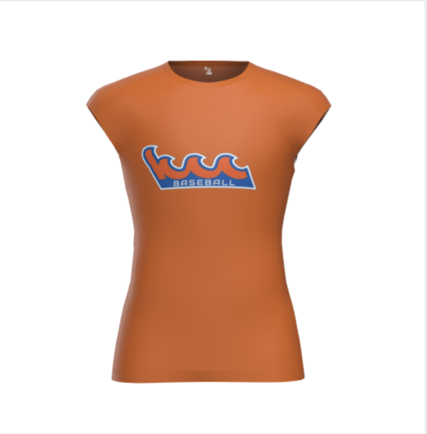 Kingsborough Orange Sleeveless Compression Shirt