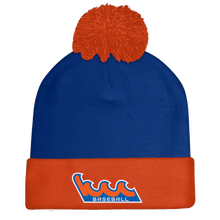 Load image into Gallery viewer, Kingsborough Winter Rollup Hat with Pom
